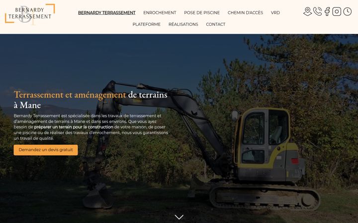 Screenshot of bernardy-terrassement.fr