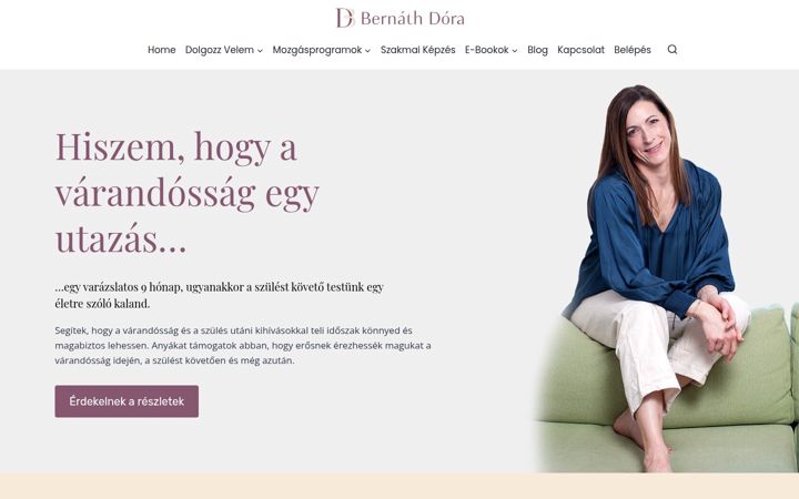 Screenshot of bernathdora.hu
