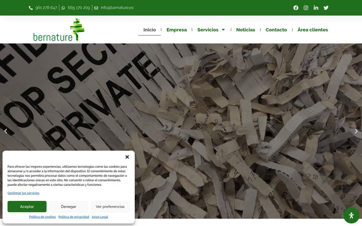Screenshot of bernature.es