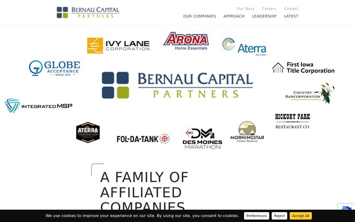 Screenshot of bernaucapital.com