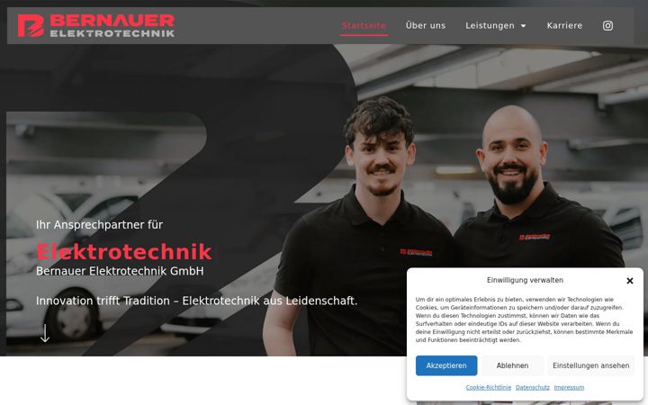 Screenshot of bernauer-elektro.de