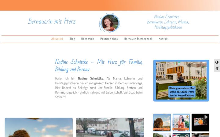 Screenshot of bernauerinmitherz.de