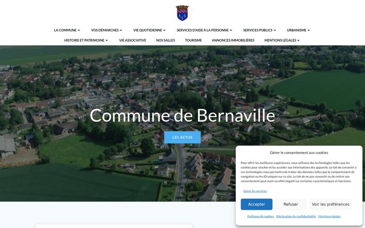 Screenshot di bernaville.fr