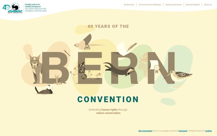 Screenshot of bernconvention40years.com