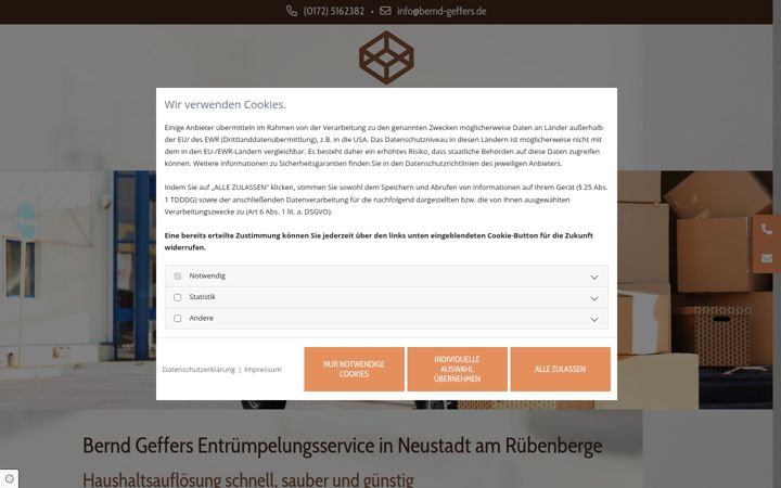 Screenshot of bernd-geffers.de