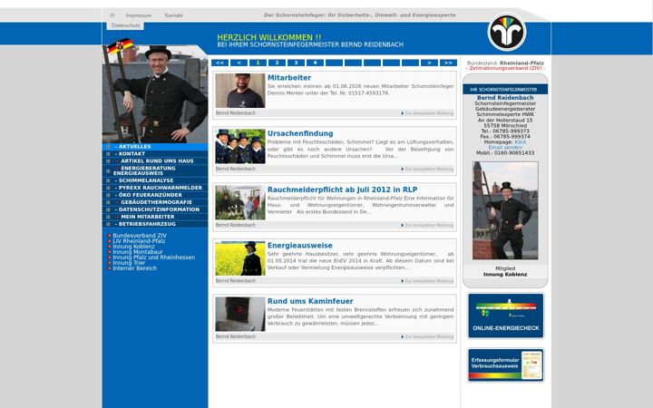 Screenshot of bernd-reidenbach-schornsteinfeger.de