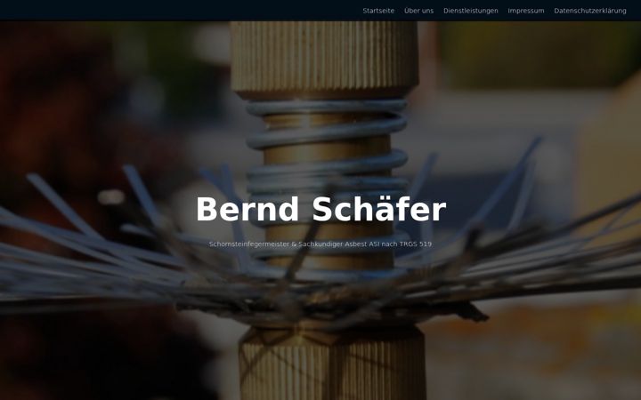 Screenshot of bernd-schaefer-schornsteinfeger.de