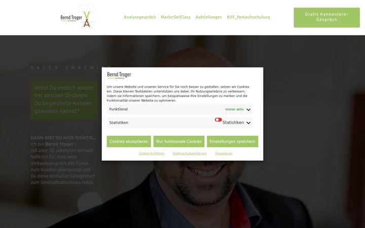 Screenshot of bernd-troger.com