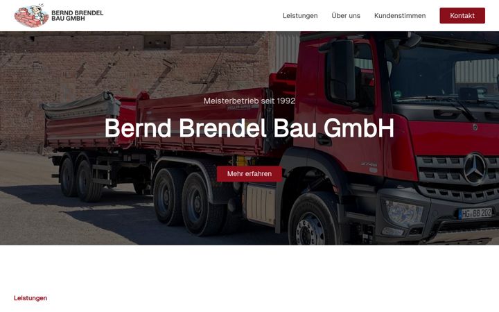 Екранна снимка на berndbrendel-bau.de