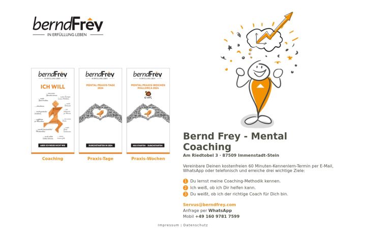 Screenshot of berndfrey.com