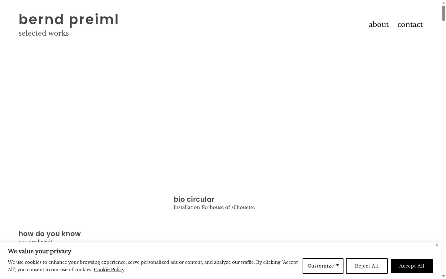 Screenshot tal-banner tal-kunsens muri qabel kwalunkwe interazzjoni