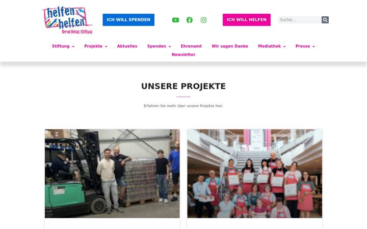 Екранна снимка на berndreisigstiftung.de