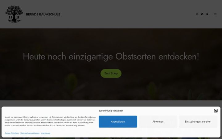 Екранна снимка на bernds-baumschule.de
