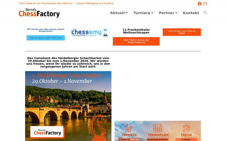 Screenshot of berndschessfactory.de