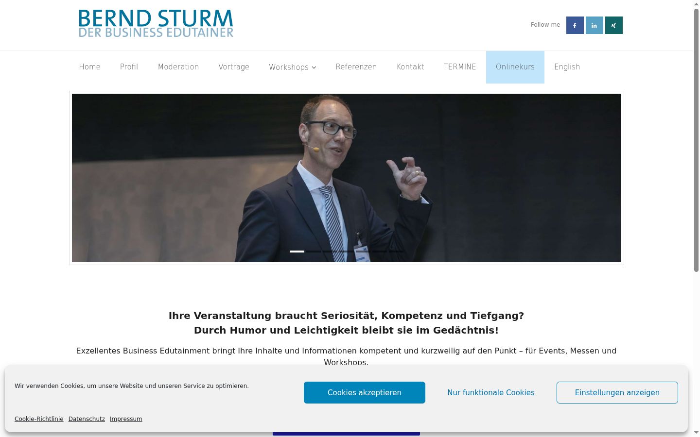 Screenshot tal-banner tal-kunsens muri qabel kwalunkwe interazzjoni