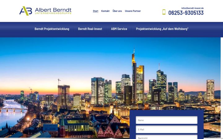 Screenshot of berndt-invest.de