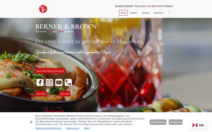 Screenshot of bernerundbrown.com