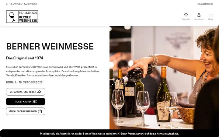 Screenshot of bernerweinmesse.ch