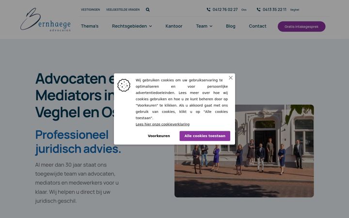 Zrzut ekranu bernhaege.nl