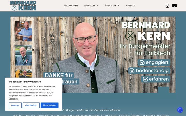 Screenshot of bernhard-kern.de