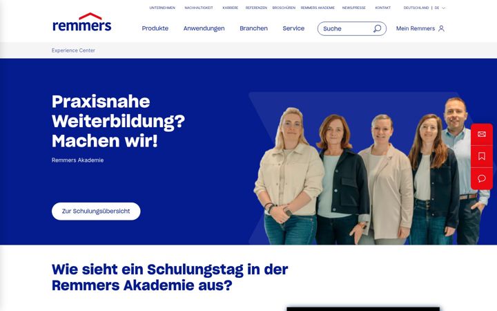 Zrzut ekranu bernhard-remmers-akademie.de