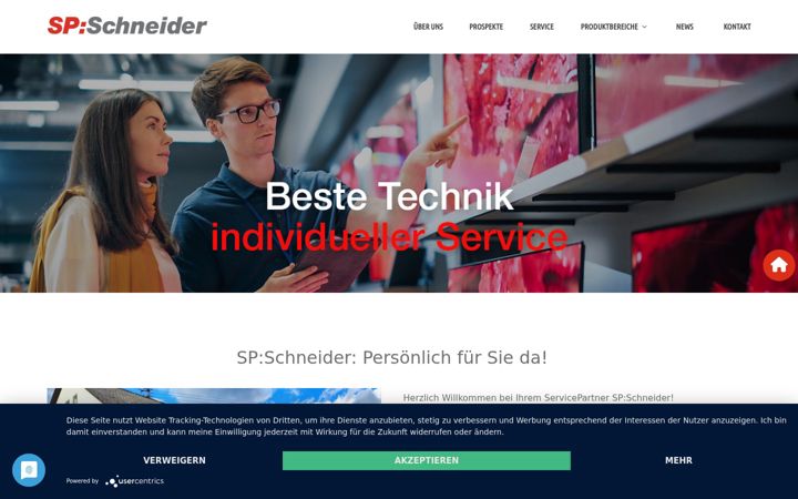 Screenshot of bernhard-schneider-gmbh.de