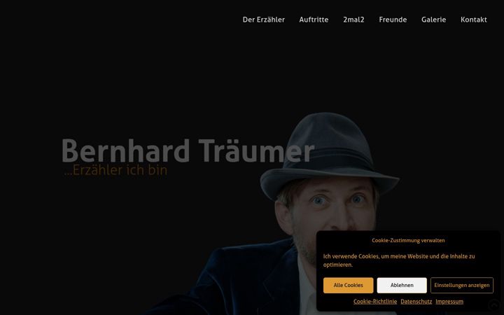 Screenshot of bernhard-traeumer.de