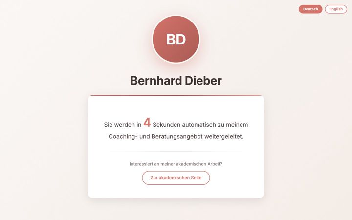 Screenshot of bernharddieber.com