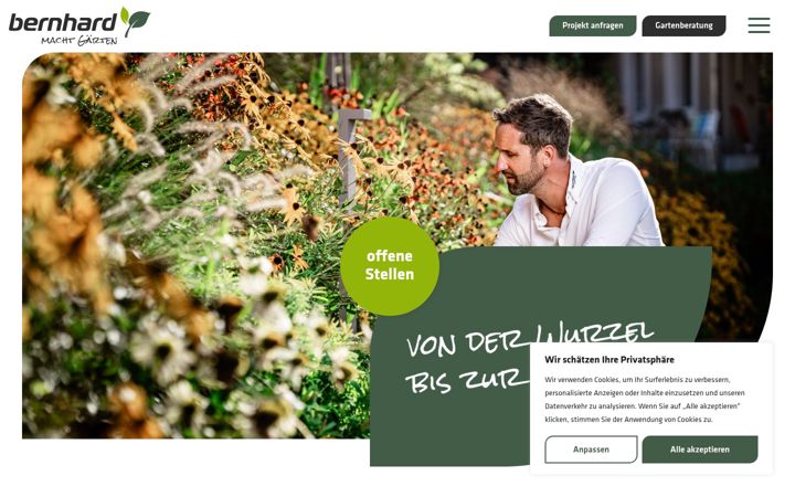 Screenshot of bernhardgartenbau.ch
