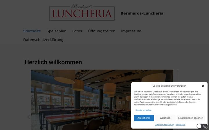 Screenshot of bernhards-luncheria.de