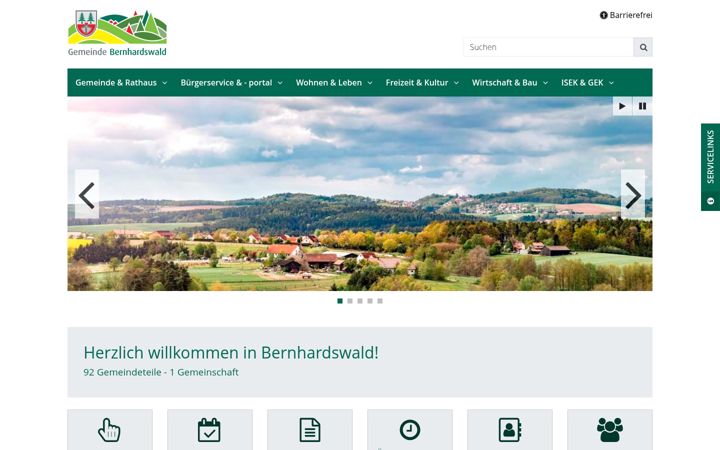 Screenshot of bernhardswald.de