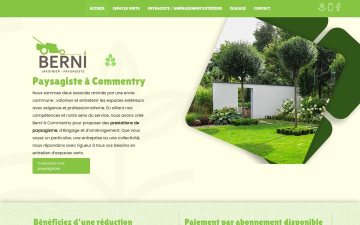 Screenshot of berni-paysage.fr