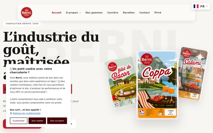 Screenshot di berni.fr