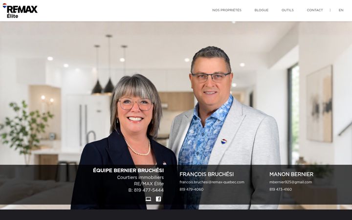 Screenshot of bernierbruchesi.ca