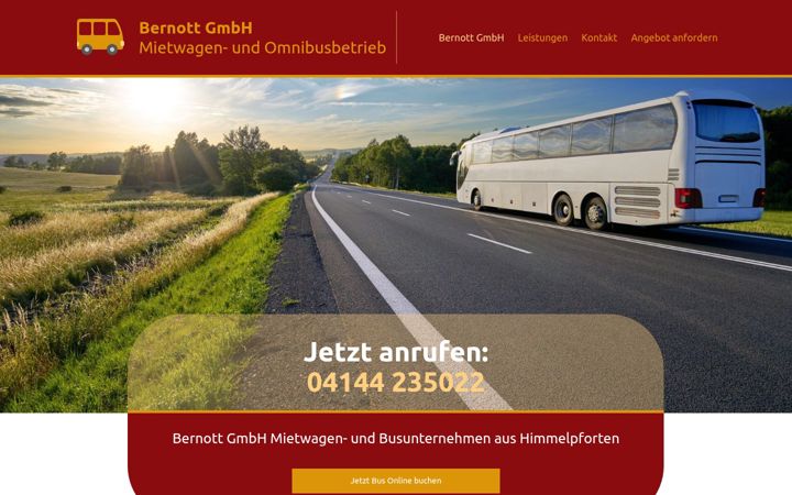 Screenshot of bernott-bus.de