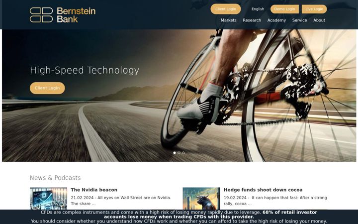 Screenshot of bernstein-bank.com