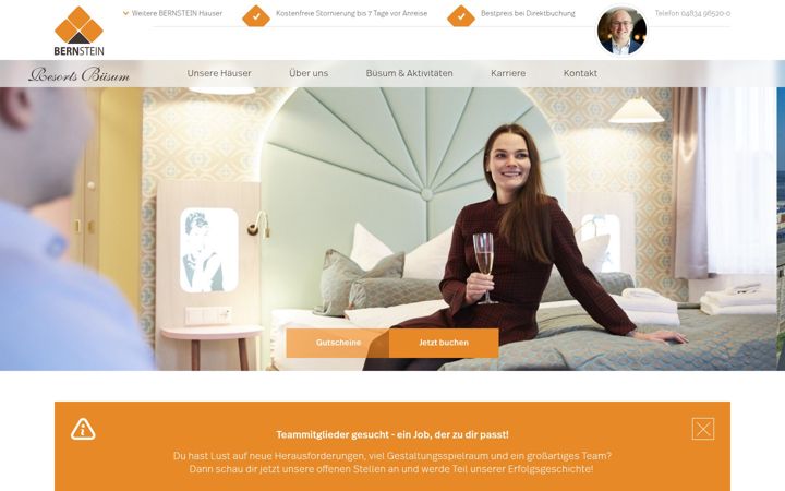 Screenshot of bernstein-resorts.de
