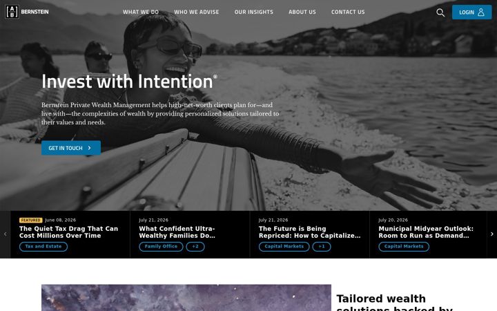 Screenshot of bernstein.com