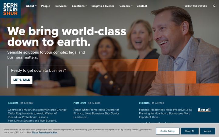 Screenshot of bernsteinshur.com