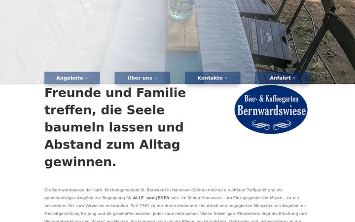 Screenshot of bernwardswiese.de