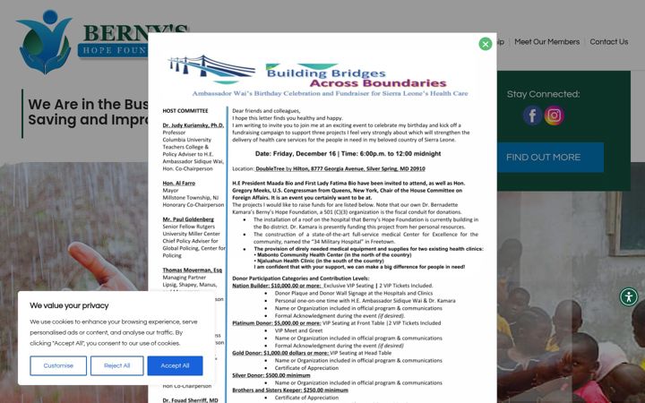 Screenshot of bernyshope.org