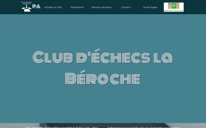 Screenshot of bero-chess.ch