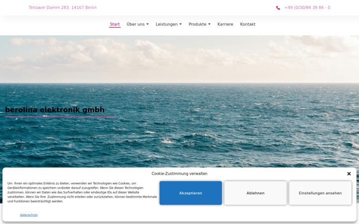 Screenshot of berolina-elektronik.de