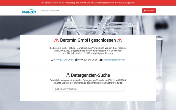 Screenshot of beromin.com