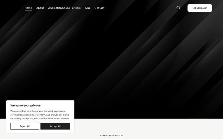Screenshot of berpadistribution.com