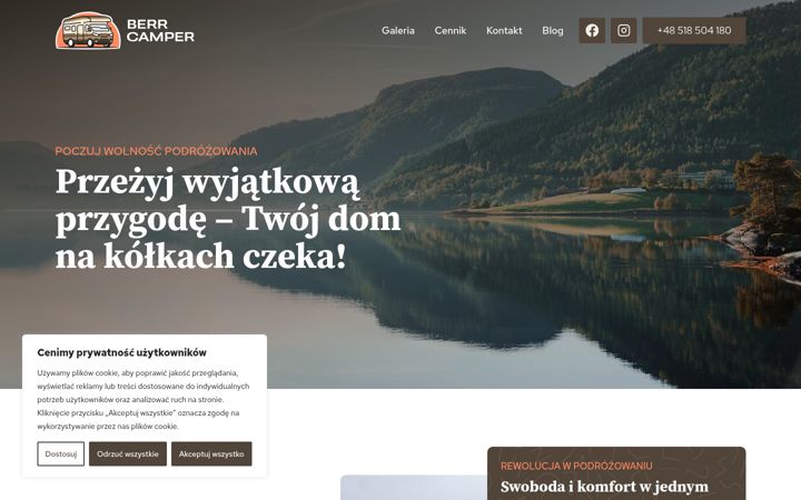 Skärmbild av berrcamper.pl