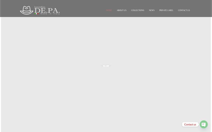 Screenshot of berrettificiodepa.com