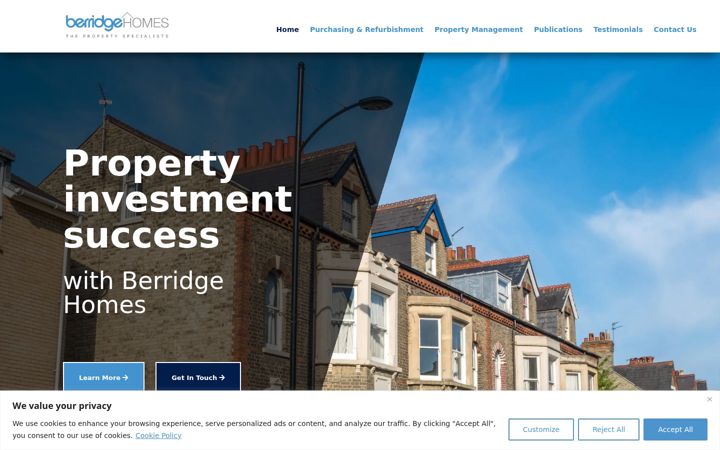 Screenshot ta' berridgehomes.co.uk