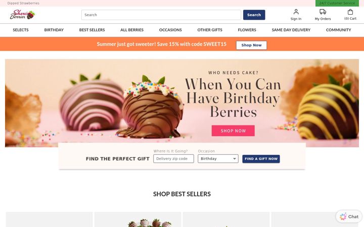 Screenshot of berries.com
