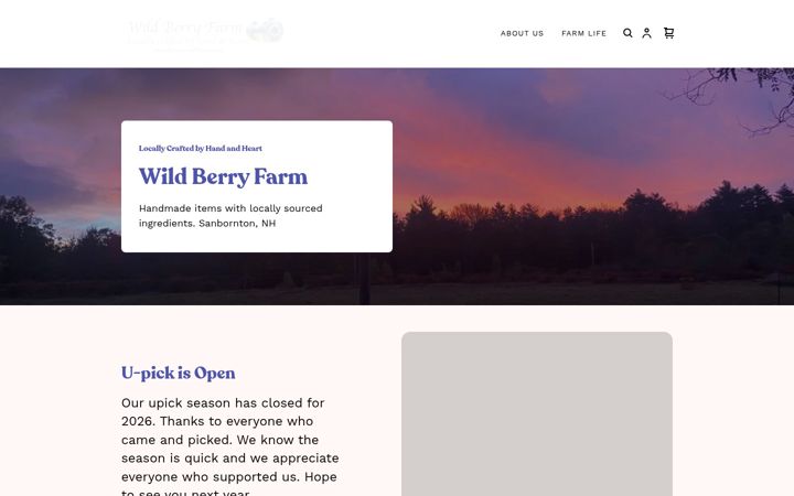 Screenshot of berriesandfleece.com